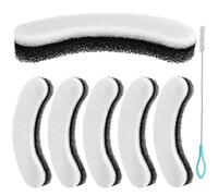 Acmerota 6 pièces Filtres pour Fontaine à Eau Chat pour NPET WF050 et WF100 1,5 L Fontaine à Chat, Filtres éponge en Forme d'arc pour Distributeur d'eau pour Chat, Filtres de Remplacement