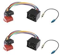 Acmerota Adaptateur autoradio 17 broches ISO connecteur compatible avec BMW E30 E39 E36 E46 pour Landrover pour MG Rover X5 Z3 Adaptateur auto Stecker