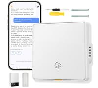 Acmerota Chauffe-eau Electrique Interrupteur intelligent 20A 4000W WiFi Interrupteur pour Chauffe-eau Electrique avec statistiques de consommation électrique de l'assistant AI, blanc