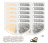 Acmerota Filtre de Rechange pour oneisall HM-02 2,5 L Fontaine à Eau pour Chat, Lot de 12 filtres pour oneisall HM-02 2,5 L Fontaine à Eau pour Chat Compatible avec Les fontaines pour Chat