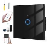 Acmerota Interrupteur mural intelligent Nécessite une passerelle Zigbee (dispose d'un câblage neutre + sans neutre) Télécommande Interrupteur d'éclairage Fonctionne avec Alexa et Google