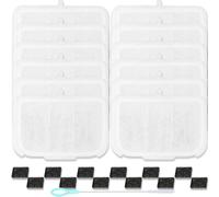 Acmerota Lot de 10 filtres pour PETKIT Eversweet Max 3 L (105 FL oz) pour Fontaine à Eau pour Animaux Comprenant 12 Filtres en Coton et 1 Brosse de Nettoyage