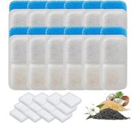 Acmerota Lot de 12 filtres de rechange pour fontaine à eau pour chat PWF-001 2 L, filtre pour fontaine à eau pour chat compatible pour Oneisall la fontaine à chat 2 L en acier inoxydable