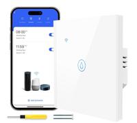 Acmerota Minuterie intelligente pour radiateur à immersion, interrupteur pour sèche-serviettes 40A 8000W avec fonction minuterie pour radiateurs électriques à sèche-serviettes, avec fil de terre