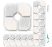 Acmerota Paquet de 12 Filtres de Fontaine à Eau pour Chat Compatible pour Catit Pixi Cat Fontaine d'eau Potable, Filtre de Fontaine d'eau Portable Filtre à Eau Triple Action de Remplacement
