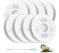 Acmerota Remplacement du Filtre pour Gatti 3L Flower Fontaine à Eau pour Chat, Lot de 8 filtres pour fontaines à Eau pour Chat Compatible pour Catit 3L Flower Fontaines pour Chat