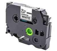 Acmerota Ruban d'étiquettes de remplacement pour Brother TZe-231 12 mm * 8 mm Noir sur blanc pour Brother P-Touch PT-H101C H100LB H100R H105 H107 H110 D600 D400 D210VP E100 P300BT Cube 1000 1010,1PCS