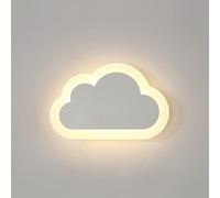 ACMHNC Applique Murale Enfant Nuage, 10W Blanc Chaud LED Lampe Murale Interieur Pour Garçons Filles Chambres, Arc-En-Ciel Veilleuse Murale Éclairage Intérieur