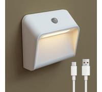 ACMHNC Lampe Murale Sans Fil, LED Veilleuse Rechargeable avec Détecteur de Mouvement, Mode lié, 3000K, 2200 mAh, Applique Magnétique Pour Escalier Chambre Couloir