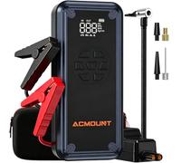 Acmount Booster Batterie Voiture avec Gonfleur 150PSI, Demarreur Batterie Voiture Jump Starter avec 18W Charge Rapide, Port de QC3.0 pour 12V Véhicules (Jusqu'à 8.0L Diesel ou 9.0L Gaz)