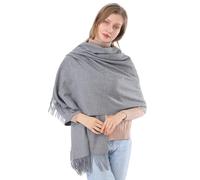 ACNCN Écharpe en cachemire pour femmes Châle Pashmina Wraps 300g Extra Large Écharpes épaisses en cachemire pour l'hiver, Gris chanvre., 200cm*70cm