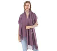ACNCN Écharpe Pashmina Châle en cachemire pour femmes 300g Extra Large Écharpes épaisses en cachemire pour l'hiver, TARO VIOLET, 200cm*70cm