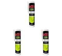 ACO C220-000300B ACO220 Mastic Acrylique, Joint de Menuiserie, Gris, 300ml (Lot de 3)