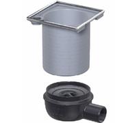 Aco Showerdrain Easyflow Drain de douche horizontal - évacuation 50mm - siphon - gris 2026401