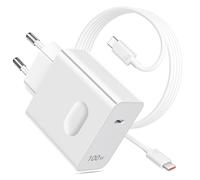 ACOCOBUY 100W Chargeur Rapide pour Honor 600 400 200 Lite Magic 8 7 Pro | USB-C PD Charge Rapide et 6A Câble USB C a C 1m pour Honor Magic 8 7 6 5 Lite V6 X5c X6b X6c X7e X8d X9d 90 70 Pad 10 X9a X8a