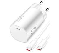 ACOCOBUY 67W Chargeur Rapide et 6A Câble USB C a C 1m pour Xiaomi 17T 15T