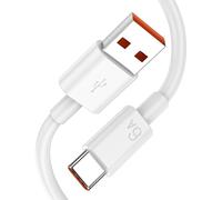 ACOCOBUY 6A 1m Câble USB C Charge Rapide pour Honor 600 400 Lite/Pro/Smart | 100W Câble Type C Charge Rapide de Données pour Honor 200 90 Magic6 7 8 Lite/Pro V6 V5 X5c Plus X6b X8d P60 Pad X8a X9a 9 10
