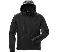 ACODE Veste à capuche Softshell pour homme Noir Taille 52/54 L