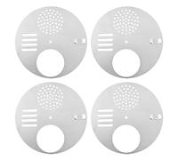 Acoeitl Lot de 4 disques d'entrée en acier inoxydable pour ruche d'abeilles, 12,5 cm de diamètre, équipement d'apiculture, réducteur d'entrée rond pour piège à ruche
