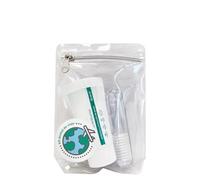 Acofarma Kit dentaire de voyage avec brosse à dents pliable et dentifrice anti-carie 25 ml Set compact pour hygiène buccale quotidienne en voyage, bureau ou trousse