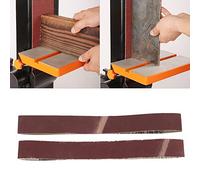 ACOGEDO 10 Pièces Bande Abrasive en Alumine Bande de Ponçage Meulage Polissage Sangles de Papier de Verre 533 * 30 Bâtiment Textile Cuir et 2 Métallurgie 1 Teinture Construction Navale en (Connexion