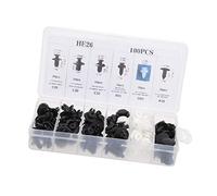 ACOGEDO 100 Pièces de Goupille de Retenue en Plastique pour Carrosserie de Voiture, Attaches à Rivets, Clamp/Holder de Moulage de Garniture, Kit de Vis d'expansion d'assemblage de Meubles