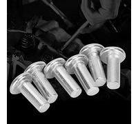 ACOGEDO 100pcs Flat Head Solid Aluminum Rivets Durable for Various (M4*12)
