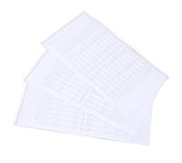 ACOGEDO 12pcs Sticker Stickers avec échelle, Modèle de Sourcil PVC Jetable pour la Conception des Sourcils Symétriques, la Règle des Adhésive Claire s'adapte à Toutes les Formes de Visage