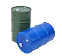 ACOGEDO 2 Pièces de Décoration de Conteneur de Mini Tambour d'huile en Métal de Simulation Adaptée pour 1/10 RC Chenille Fabrication Résistante à la Déformation Exquise Est en Métal fabriqué Est de