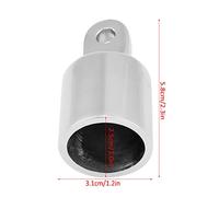 ACOGEDO 2 Pièces en Acier Inoxydable, extrémité d'oeil de Bateau Marin, Capuchon Supérieur Bimini, Raccord Matériel 25mm/1 ", il Est utilisé pour Fabriquer l'extrémité, Ceci Est dans Un Capuchon