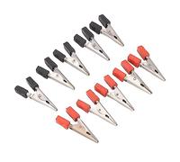 ACOGEDO 20 Pcs Clamp/Holder Rouge et 1 Cm d'ouverture Pince de Test électrique Pince de Test électrique en Acier Inoxydable Clips de Câble de Batterie l'ensemble et être élu ClipRed et ClipCrocodile