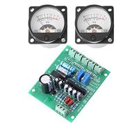 ACOGEDO 2x Pcs VU Meter Warm Back Light Enregistrement Amplificateur de Niveau Audio avec Carte de Pilote être Circuit de Transformateur Alimentation CC du Pilote ou Filtre de Conception de Pile