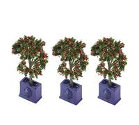 ACOGEDO 3 Pièces Miniatures de Plantes de Maison de Poupée Modèle d'arbre Fruitier Artificiel pour la Décoration de Maison de Poupée à l'échelle 1:12 la Peut Mettre à l'échelle Votre Puits sont