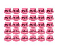 ACOGEDO 30 Pcs Cordon en Métal Verrouillage Extrémité Bascule Double Trou Ressort Bouchon Attache Curseur Bascule Extrémité pour Cordons Lacets Sac À Dos Rose Rouge Différents de Serrage Métallique