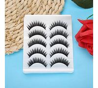 ACOGEDO 3D Extension de Fausses Cils en Greffage à la Main avec un Effet pour les Yeux Améliorés - Doux et Léger, Facile à Appliquer et Réutilisable 03# # (Cinq paires de trois D-74)