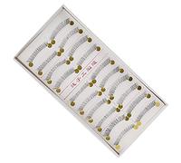 ACOGEDO 3D Faux Cils Faits à la Main - 10 Paires Conception de Croix de Look Naturel | Fibre Douce Artificielle avec une Tige de Coton Noire Confortable | Idéal pour le Maquillage (218)