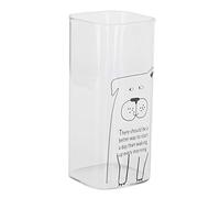 ACOGEDO 400 Ml Motif imprimé Tasses en Verre de Lait thé café Petit Déjeuner Tasse en Verre de Lait DrinkwareFox Boissons Laver ou Tasse d'eau Utilisée Mais pour Boire du café être approprié de