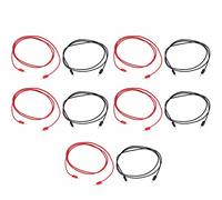 ACOGEDO 5 Ensembles de Ligne de Test de Fiche Banane Câble de Test de Fiche Banane plaqué or avec 2 Mm pour les Projets électriques Excellent électronique pour la Ligne de de BananeCâble de de