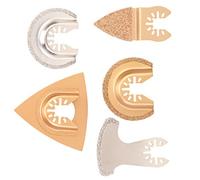 ACOGEDO 5 Pièces Scie en Carbure cémenté Oscillant Multi Outil de Meulage du Bois Outil Oscillant Durable 2 Opérations de Coupeoutil de Meulage du BoisLame de Scie en Carbure Cémentéaccessoires d'