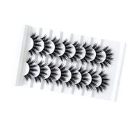 ACOGEDO 8 Paires Fausses Cils Doux Dense 3d Cils de Chat bouclé pour les Yeux élargis