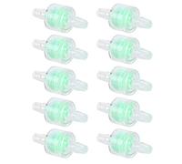 ACOGEDO ABS Green Silicone Tube Filter 10PCS for Fish Tank Aquarium (8