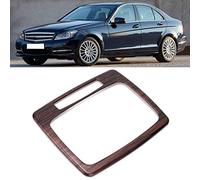 ACOGEDO Accessoire de Garniture de Cadre de Panneau de Changement de Vitesse de Voiture, adapté pour Classe C W204 2007-2013, de Bois Noir Résistant à la Rouille, il Ne Se Décolore Pas, ABS Direct