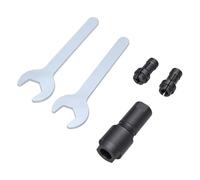 ACOGEDO Adaptateur pour Meuleuse D'angle vers Meuleuse Droite, Kit de Conversion de Mandrin 3 Mm/6 Mm pour le Meulage, le Polissage et le Ponçage, en Acier au Carbone pour les Espaces