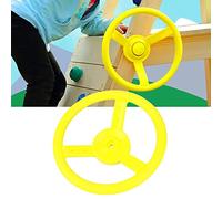ACOGEDO Aire de Jeux Extérieure en Plastique Petit Volant Jouet Balançoire Accessoires La Roue et Faire Tourner Les Enfants Restants Cela Peut Rouler Librement en Plastique Dur Swingset Direction