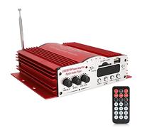 ACOGEDO Amplificateur de Voiture Stéréo Numérique 30 W 4 Canaux pour MP3 MP4 DVD VCD FM USB - Construction en Métal Antirouille avec Télécommande