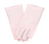 ACOGEDO Anti-UV pour les Manucures et les Soins de la Peau de Nail Art - Conception de Demi-doigt Beige avec Protection UV pour la Lampe à Ongles en Gel et la Prévention des Coups de (Rose)