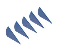 ACOGEDO Aubes de Gravure en Plastique en Forme de Goutte, 5 Pièces, pour Bricolage, Flèches de Ciblage de Tir à l'arc (Blue)