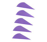 ACOGEDO Aubes de Gravure en Plastique en Forme de Goutte, 5 Pièces, pour Bricolage, Flèches de Ciblage de Tir à l'arc (Purple)