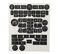 ACOGEDO Autocollants de Réparation de Radio, Ensemble d'Autocollants de Réparation de Boutons, Autocollants de de Commutateur de Fenêtre, Couvercle de Démarrage de Voiture, Toucher Confortable, Forme