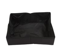 ACOGEDO Bac à Litière Pliable pour Chat en Tissu Imperméable à l'eau pour Extérieur Portable pour Voyage M Noir pour être Longtemps et Le Tissu Est Un Bac Litière Que Le Chat Oxford Peut pour (Black)